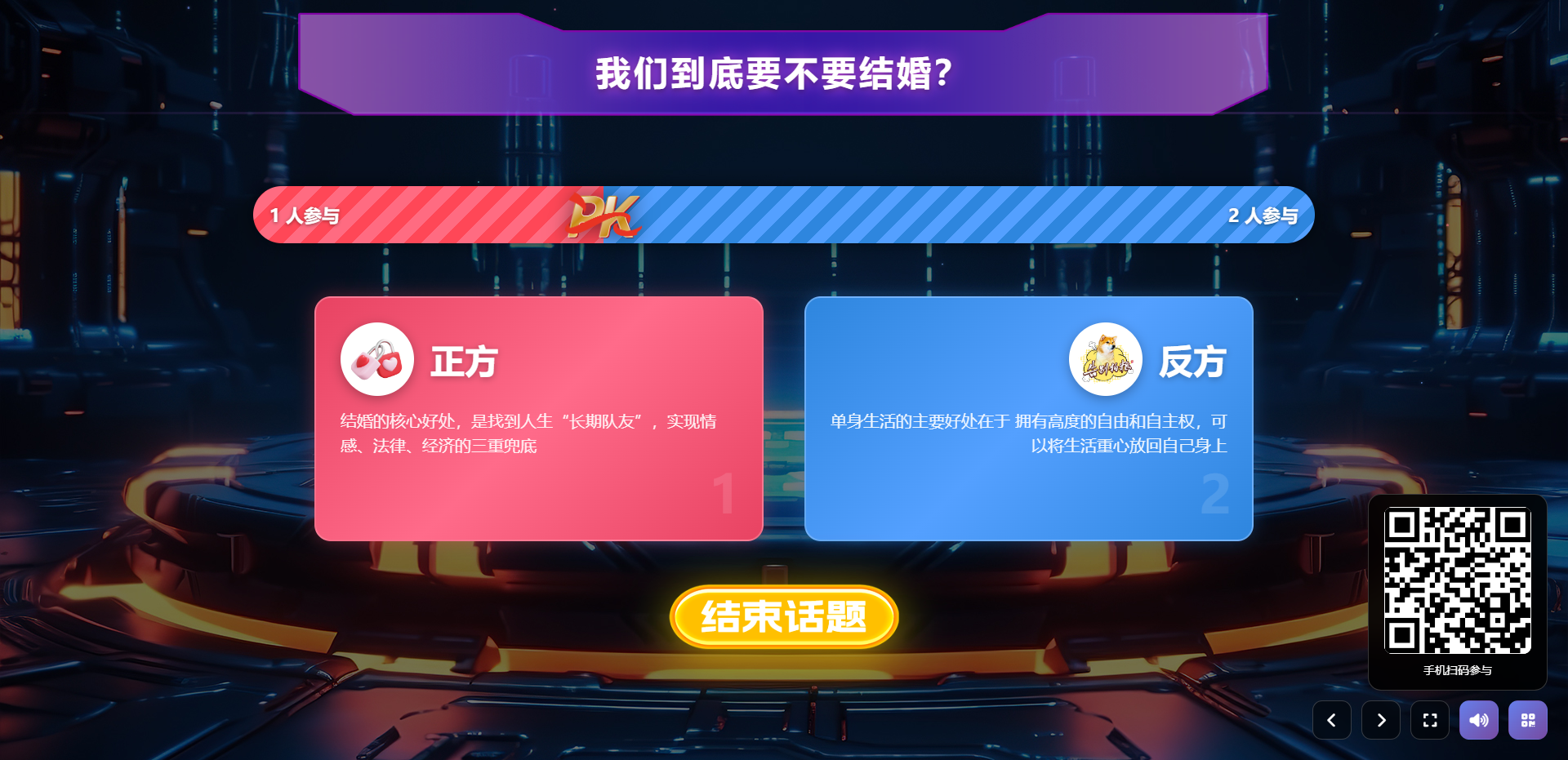 正反PK